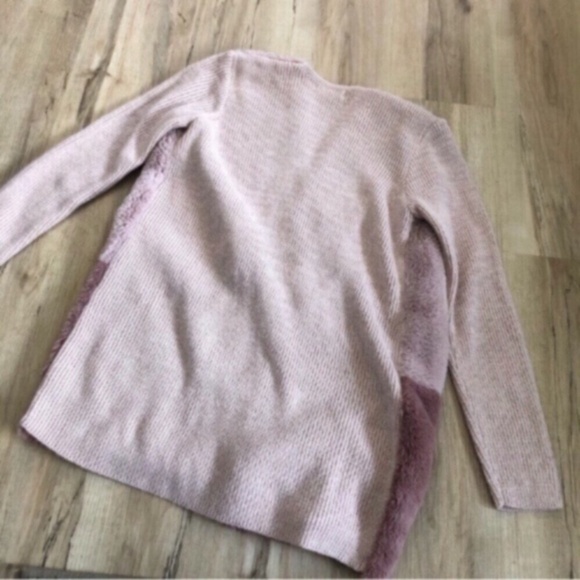 Peyton Primrose Pink Faux Fur Fuzzy Cardigan Sweater - Picture 2 of 8